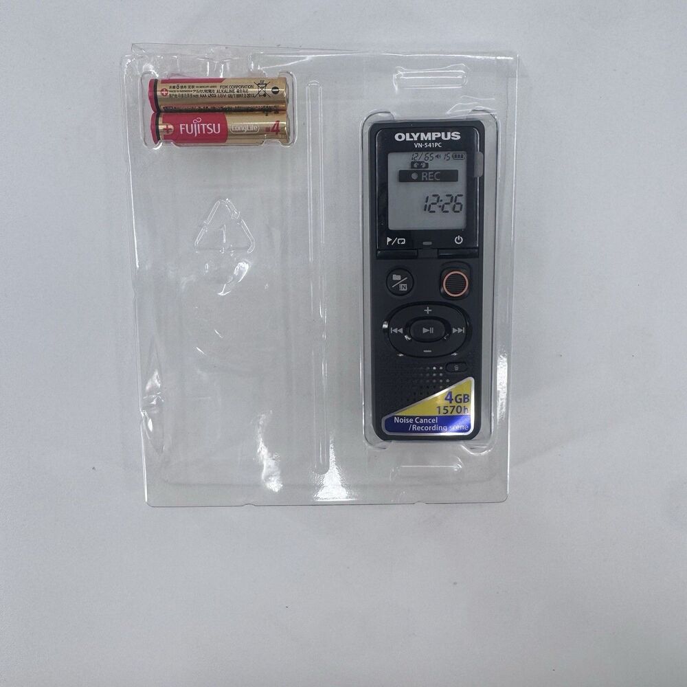 Olympus VN-541PC 4GB Digital Voice Recorder Black WIN MAC Compatible